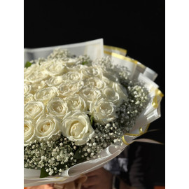 41 BEYAZ GÜL BUKETİ